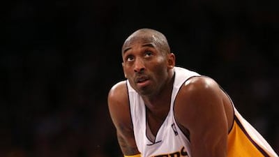 Kobe Bryant, one of NBA's most successful players, will also hold a coaching clinic in Dubai for youngsters. Stephen Dunn / Getty Images / AFP