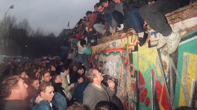 The fall of the Berlin Wall was a significant event in world history. (Patrick Hertzog / AFP)