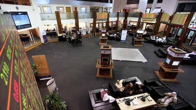 Average daily traded value on the Dubai Financial Market last year fell by 60.3 per cent to Dh603.2 million, compared with 2014. Pawan Singh / The National