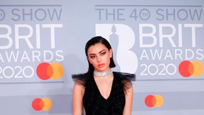 Charli XCX arrives at the Brit Awards 2020 at The O2 Arena on Tuesday, February 18, 2020 in London, England. AFP