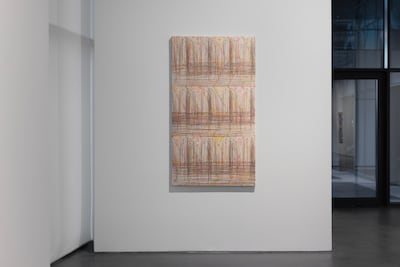 Her new works on wood mark what Amer calls a new dawn. Photo: Dirimart