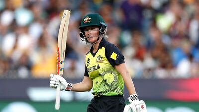 Beth Mooney celebrates reaching her half century. Getty