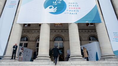 The venue for the Paris Peace Forum. November 11, 2022. Bloomberg
