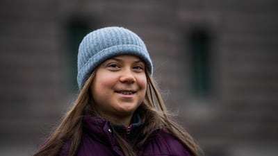 Greta Thunberg faulted the UK and Sweden over their claimed carbon-emission cuts. AFP