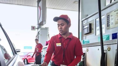 Transport costs, which account for around 9 per cent of the consumer price index basket, fell 4.1 per cent year-on-year in January. Antonie Robertson / The National