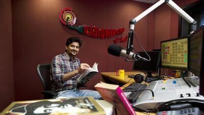 R J Fahad, host of Purani Jeans. Christopher Pike / The National