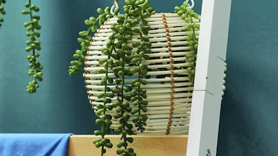 The range features plenty of home accessories such as these hanging plant baskets. (Courtesy: ASOS)