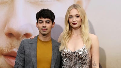 Joe Jonas, left, and Sophie Turner have welcomed their first child just over a year after tying the knot. AP