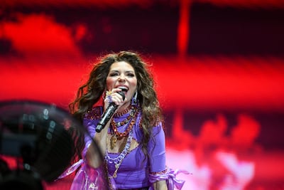 Shania Twain performs as part of the 2023 F1 Abu Dhabi Grand Prix concert series, on Saturday. All photos: Khushnum Bhandari / The National