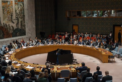 UN Security Council members approved the US-led Gaza peace plan in New York. EPA