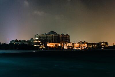 The Emirates Palace hotel in Abu Dhabi during Earth Hour 201. Alex Atack for The National