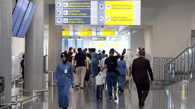 Only select flights will operate out of Abu Dhabi International Airport's Terminal 1. Delores Johnson / The National