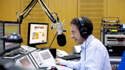 Damian Watson presents Kids’ Classics for Abu Dhabi Classic FM at Abu Dhabi Media. Christopher Pike / The National