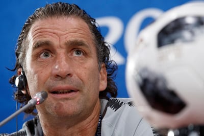 Saudi Arabia manager Juan Antonio Pizzi needs a win today. Shawn Thew / EPA