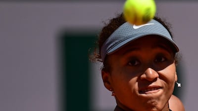 Japan's Naomi Osaka during her first-round win against Patricia Maria Tig of Raomania on Day 1 of the French Open at Roland Garros in Paris on Sunday, May 30. AFP
