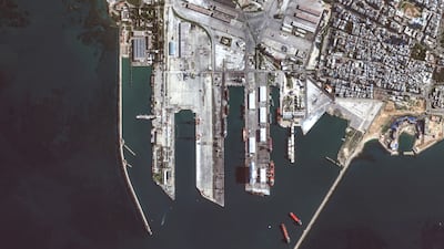 The port of Tartus in western Syria. Dubai's DP World has started operations in the port as part of the UAE's push to revive Syria's economy. AFP