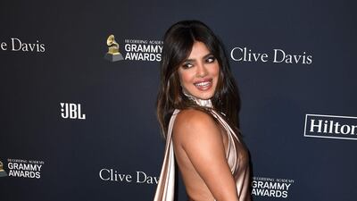Priyanka Chopra attends the Pre-Grammy Gala and Grammy Salute to Industry Icons Honouring Sean 'Diddy' Combs on January 25, 2020 in Beverly Hills, California. AFP