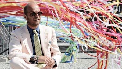 Who says it's all about skinny ties? Mark our words: you'll be seeing this wide variety back on the runways. Photos by Enrico Labriola / Pitti Immagine