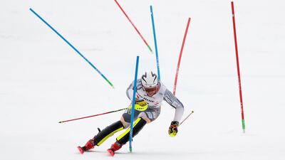 Aleksander Aamodt Kilde of Norway competes during the Alpine Ski World Cup men's combined on Sunday, March 1. Getty