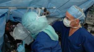 Surgeons perform the operation at Sheikh Khalifa Medical City.