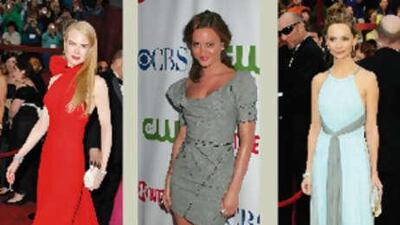 Redheads like Nicole Kidman can look stunning in scarlet. Leighton Meester's waist is slimmed by puffed shoulders. Calista Flockhart's small frame suits delicate chiffon.