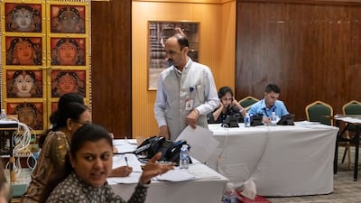 India's consulate is working to secure flights for people looking to return home. Antonie Robertson / The National