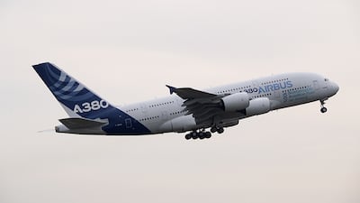 Airbus completed the first A380 flight powered by 100 per cent sustainable aviation fuel. Photo: Airbus