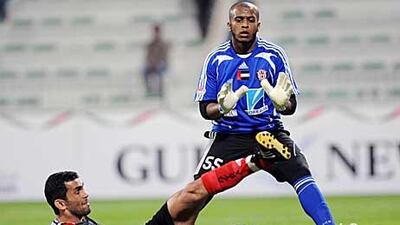 Al Jazira's Ali Kasheif only donned the gloves when his goalkeeper was sent off in an Under 12 match.