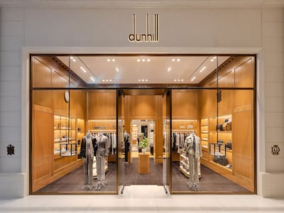Dunhill has a sure-footed presence in the UAE, with a new boutique in Dubai Mall. Photo: Dunhill