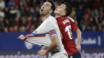 Sergio Busquets – 5. Gave away the corner before Osasuna’s David Garcia got away from him to head the opening goal on six minutes. Caught in possession under early Osasuna pressure. Calmed down as his 10-men side won a game they didn’t really deserve to. EPA