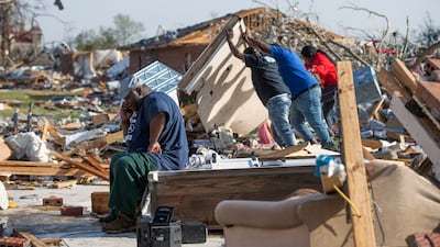 Search and rescue operation under way in Rolling Fork. AP