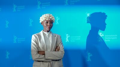 President of the International Jury, Lupita Nyong'o, at the opening day of the International Film Festival, Berlinale, Berlin. AP