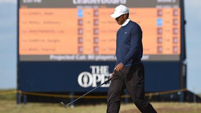 Tiger Woods during the second round of the 2015 Open Championship. Facundo Arrizabalaga / EPA
