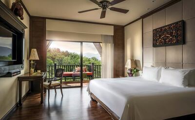 A deluxe three country view room. Anantara
