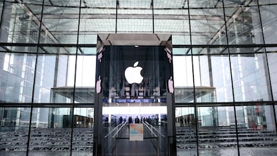 Apple’s new waterfront store at The Galleria Al Maryah Island, in Abu Dhabi. Photos: Khushnum Bhandari / The National