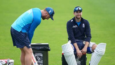 England's Jonny Bairstow, left, and Dawid Malan during a nets session in Headingley. PA