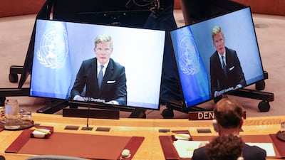 Special envoy for Yemen Hans Grundberg at UN headquarters in New York on January 14. EPA