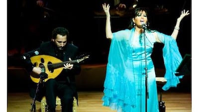 Latifa performs Naseer Shamma at Emirates Palace.