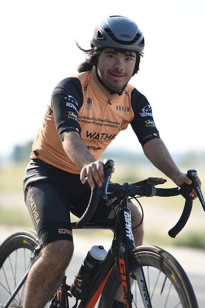 Abdullah Al Shamsi has quickly become an integral member of the country's cycling community. Photo: Abdullah Al Shamsi