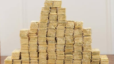 Gold discovered in the Adnan Al Jumaili investigation, part of a wider anti-corruption campaign launched by Iraq's Prime Minister Ali Al Zaidi. Photo: Iraq News Agency