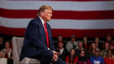 Republican presidential candidate Donald Trump takes part in a Fox News event in Greenville, South Carolina, on February 20. Reuters
