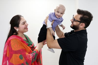 Hamdan is recovering well after the bone marrow transplant from his father. Chris Whiteoak / The National