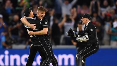 New Zealand beat West Indies in a Cricket World Cup thriller in their last match. Getty Images