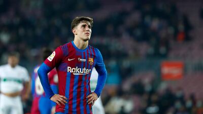 Gavi 9 Scored the second after 18 minutes, his first La Liga goal. Turned beautifully near the centre circle and ran towards goal, beating defenders. Almost chipped a second two minutes later. Curled a left foot effort wide after 50, while VAR confirmed he was onside for the winning goal. He’s 17. AP