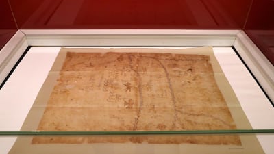 Codex Azoyu 2, a facsimile of the original, amate paper and pigments. Pawan Singh / The National