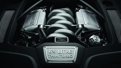 The (V8 engine of the current Bentley Mulsanne. Courtesy of Bentley Motors