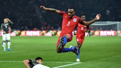 Danny Rose of England is tackled by Emre Can of Germany during the International Friendly match between Germany and England at Olympiastadion on March 26, 2016 in Berlin, Germany. (Photo by Stuart Franklin/Bongarts/Getty Images)