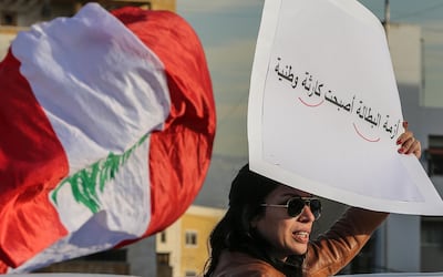 Lebanese activists reject unfair taxes and call on the government to protect people’s right to work and access to medical care. EPA