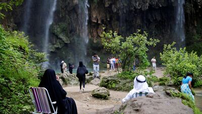 The monsoon, called khareef, continues from July to September, transforms the mountains of Salalah into a stunning, lush green landscape. Ahmed Jadallah / Reuters
