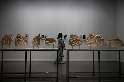 Iraqi-Finnish artist Adel Abidin presents works from his ongoing series The Revolt. AFP